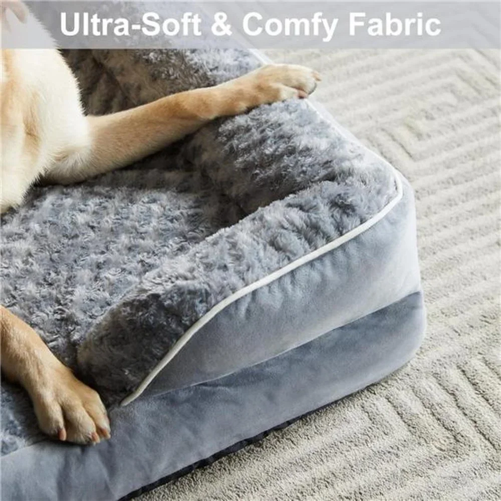 Washable Dog Bed with Waterproof Lining & Non-Skid Bottom, Orthopedic Dog Bed